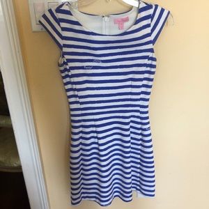 Lily Pulitzer dress blue & white stripes!